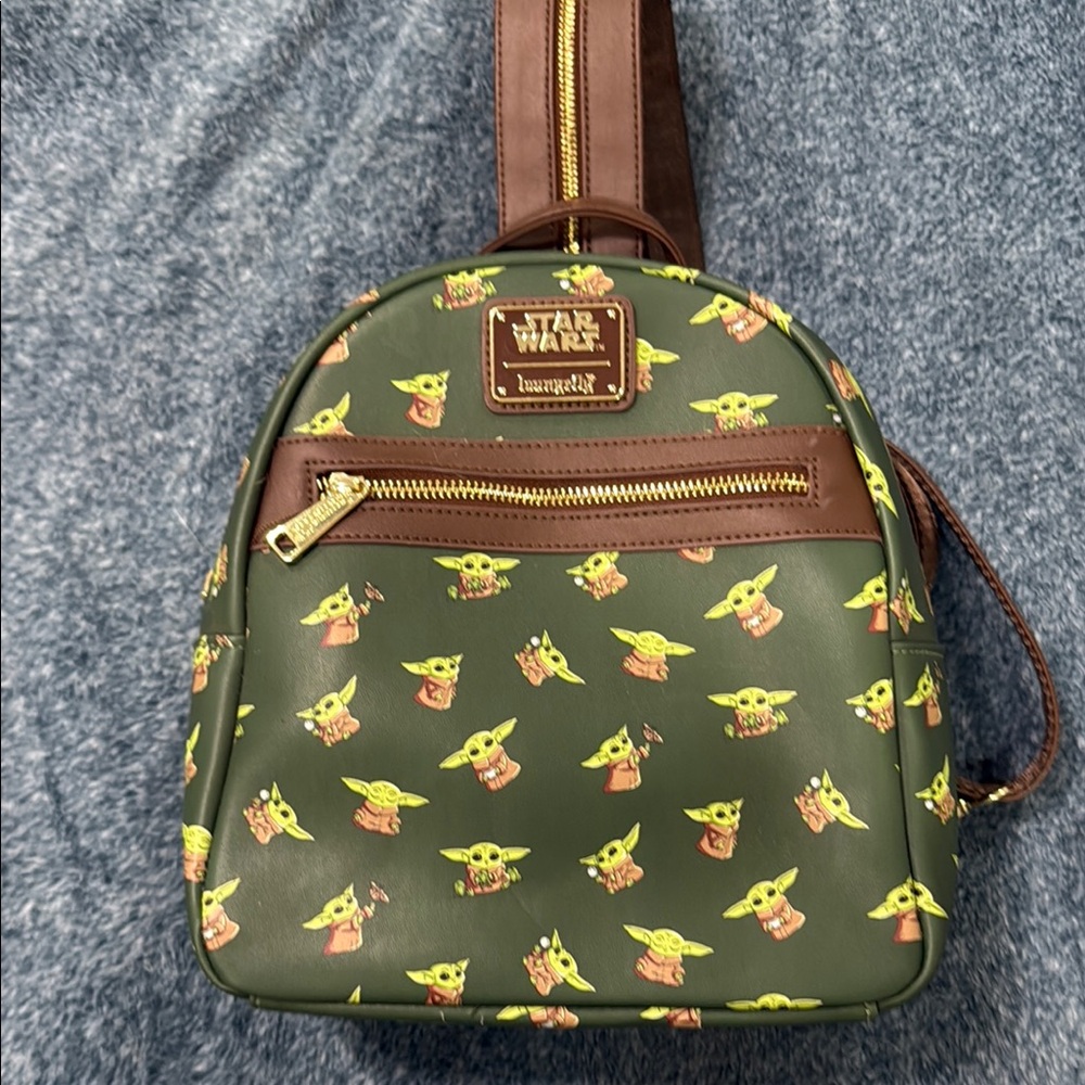 Star Wars Baby Yoda Loungefly Green Backpack